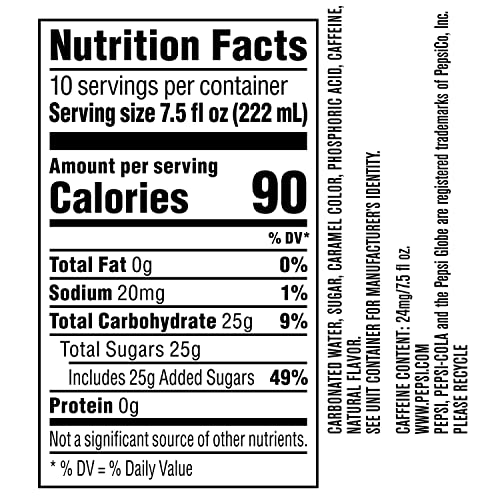 Image of Pepsi Real Sugar Mini Cans, 7.5oz 10pk (Pack of 5)
