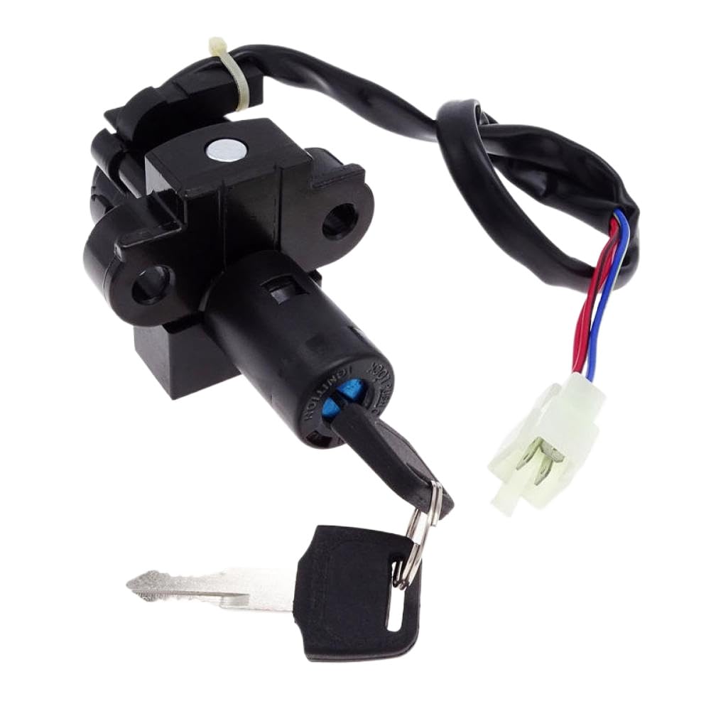Motorcycle Ignition Switch Lock with 2 3 Wires Set Accessories Compatible with XRV750 XRV 750 Africa Twin 1993 2000