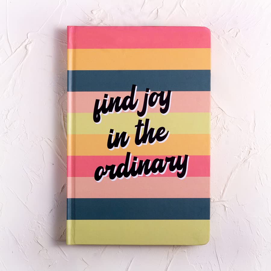 THE ART LOOM Find Joy Hardcover Journals | A5 Sheets (164 Pages) | Aesthetic Diary Perfect for Personal & Professionals Use