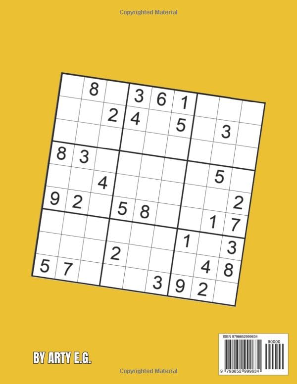 Miniatura 2 de Sudoku Puzzles for Adults Hard to Extreme Difficulty Levels Hard, Very Hard, Harder, Extremely Hard (Volume 1) (Sudoku for Adults)