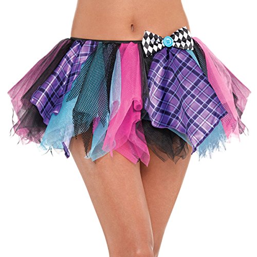 amscan 848859-55 Mad Hatter Tutu Skirt Costume, 1 Pc