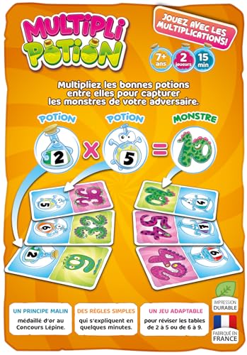 Blackrock Games MULTIPLI Potion New Edition, On The Go Editions Game for Children, Educational Multiplication Game, 7+ Years - Image 4