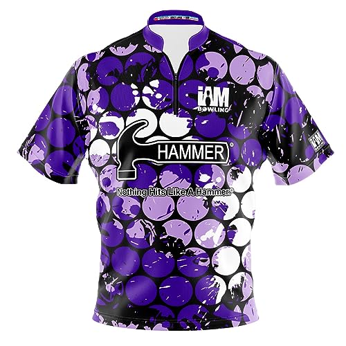 Logo Infusion Dye-Sublimated Bowling Jersey (Sash Collar) - I AM Bowling Fun Design 2046-HM - Hammer (Medium) Multicolored
