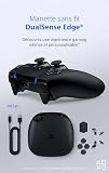 Playstation Sony, Manette 5 DualSense Edge, Sans Fil, Touches Arrière & Joysticks Interchangeables, Gâchettes Réglables, Profils Personnalisables, Compatible PS5/PC, Couleur : Noire - 2