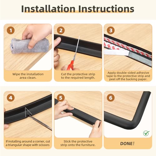 Image of Corner Protector Baby, Baby Proofing Edge Corner Protector, Waterproof Soft Foam Cushion with Adhesive Tape (6.6ft Edge + 4 Corners),Wall Corner Protector for Fireplace, Table, Stair, Cabinet(White)