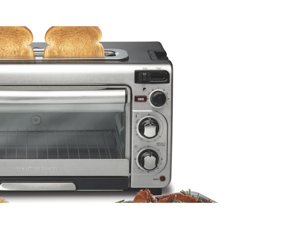 Amazon.com: Hamilton Beach 2-in-1 Countertop Toaster Oven and Long