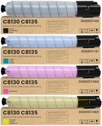 4-Pack Toner Cartridge Replacement For Xerox Altalink C8130 C8135 C8145 C8155 Printers
