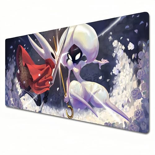 Hollow Knight: Silksong - Alfombrilla de mouse para juegos de tamaño grande XL rosa de 800 x 300 pulgadas, adecuada para teclados y almohadillas de escritorio para oficina en casa (A02, XL)
