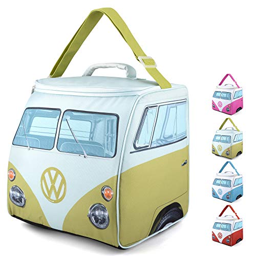 Board Masters VW Collection - Volkswagen Furgoneta Hippie Bus T1 Van Bolsa de refrigeración (Frente/Verde & Blanco) Cover