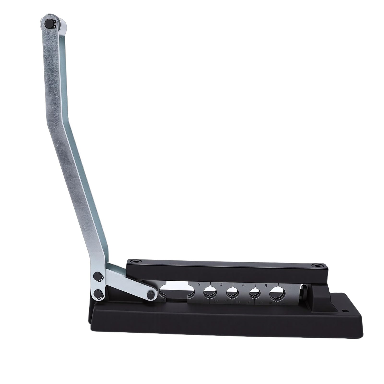 KIMISS Engarzadora de Manguera de de Alta Resistencia, 5 Troqueles Intercambiables para Mangueras de Aire de Goma de PVC de 1/4 5/16 3/8 Pulgadas, con Tornillo de Presión Ajustable,