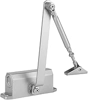 Vista 1 de Yosoo Cierrapuertas clasificado, cierrapuertas ajustable resistente para puertas de 55.1-77.2 lbs con paso de 6.378 in de prueba de 1 hora 10000000