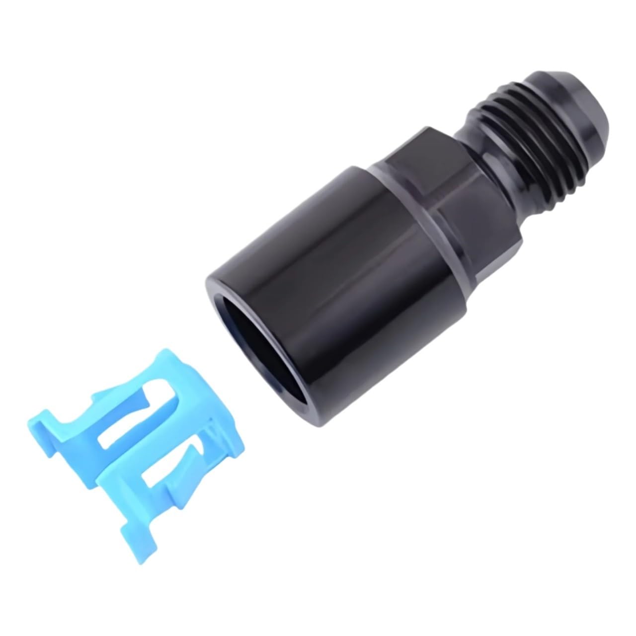 Auto Parts 1Pcs Connect 6AN AN6 Male to 3/8", 5/16" AN8 8AN Disconnect Push On EFI Fitting Fuel Aluminum Black(Multi)