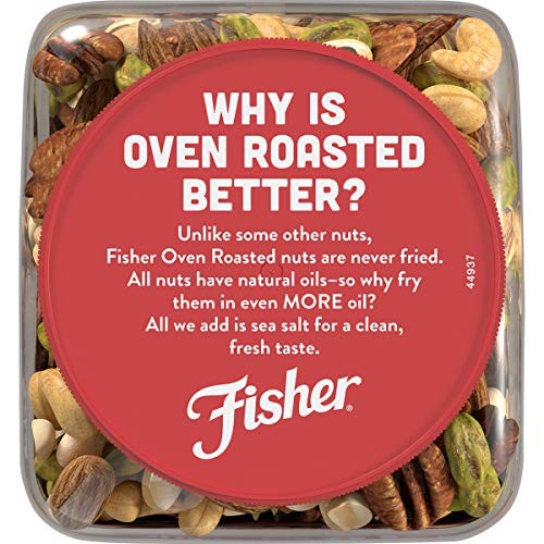 image for Fisher Oven Roasted Never Fried Mixed Nuts with Peanuts, 24 Ounces (Pa
