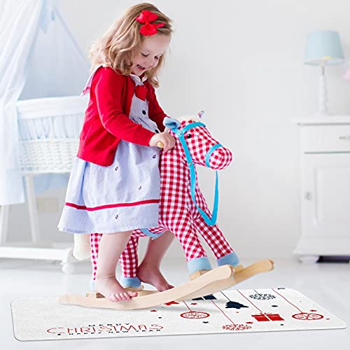 Alfombrilla de barrera lavable con base antideslizante resistente para Navidad 5