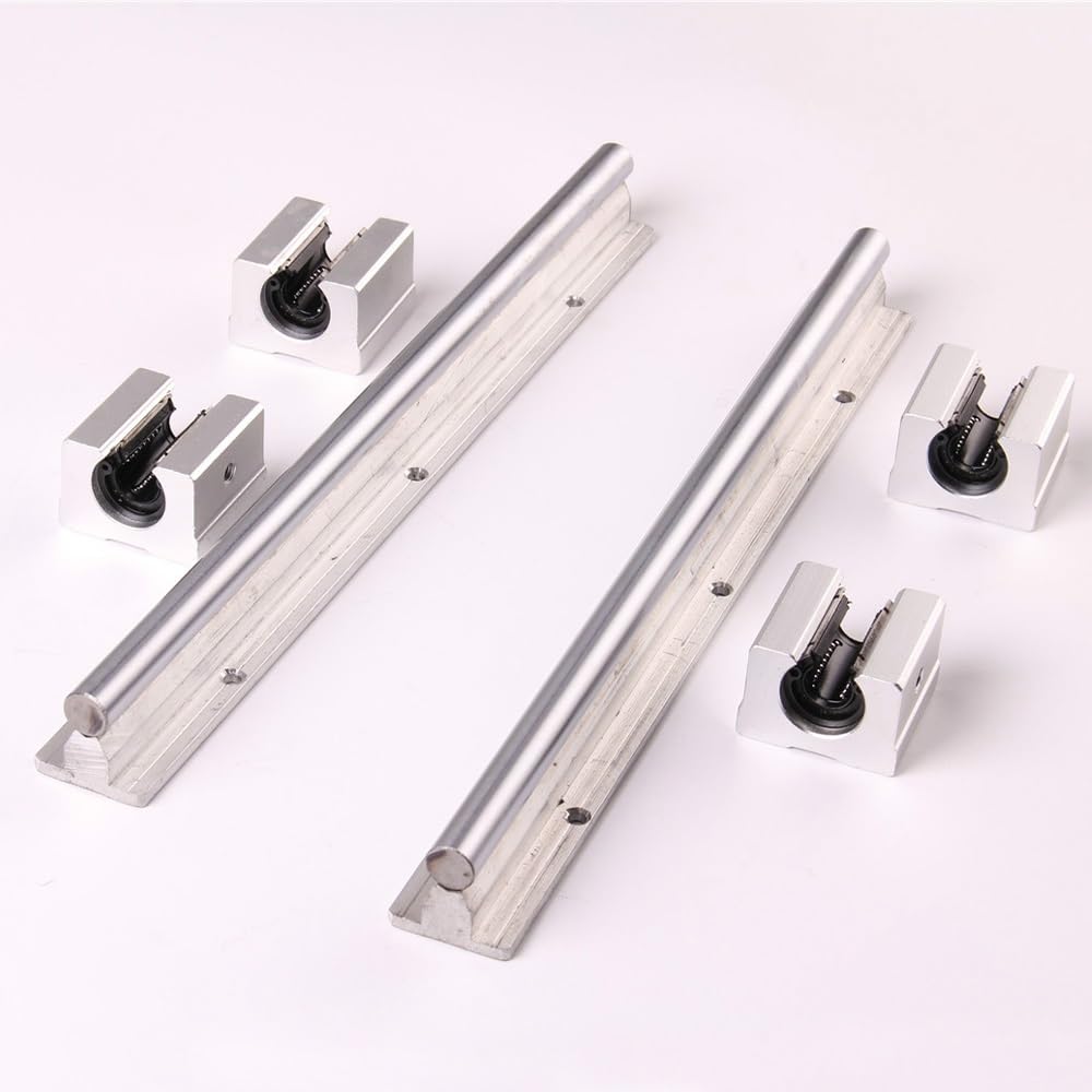 Juego de 2 rieles lineales SBR10 de 300 mm, 500 mm, 600 mm y