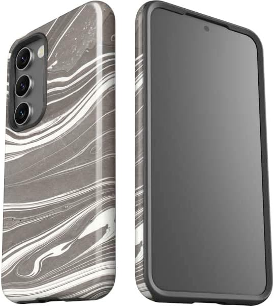 Skinit Pro Phone Case Compatible with Galaxy S23 - Grey Marble Design