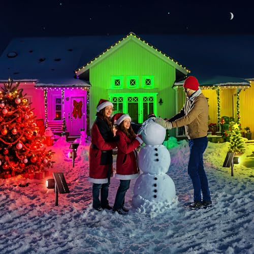 image for JSOT Solar Lights Outdoor Waterproof - Color Changing Spot Lights Outs