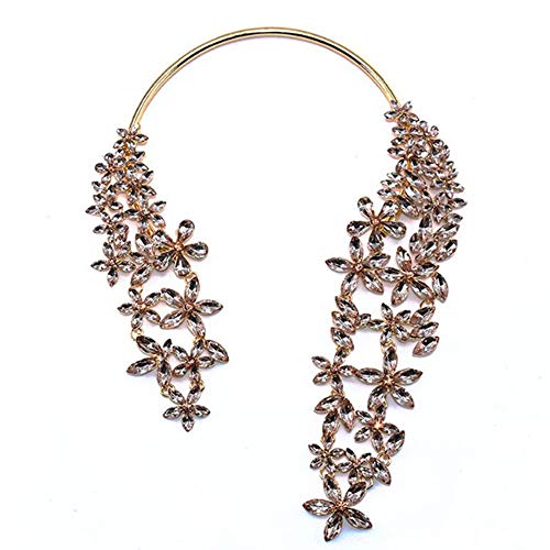 Preisvergleich Produktbild QJKai Strasshalsketten-Zubehör aus Alloy-Collier mit Clavicle-Kette