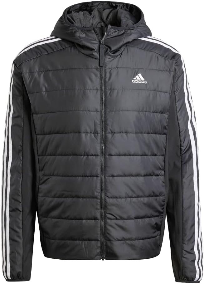 adidas Essentials 3-Stripes Insulated Hooded Hybrid Jacket