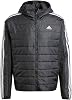 adidas Essentials 3-Stripes Insulated Hooded Hybrid Jacket