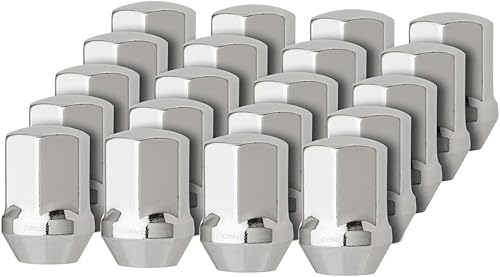 DPAccessories LCB3D3H-O--04PAR tuercas para automotores., Cromado