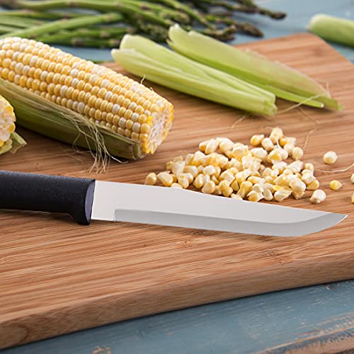 Rada Cutlery Stubby Butcher Knife – Stainless Steel Blade With Black Stainelss Steel Resin Handle Made In Usa #TOP4