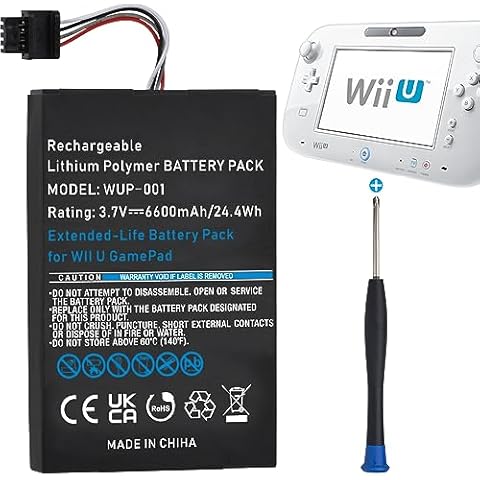 Uwayor WUP-001 High Capacity Wii U Battery Cover