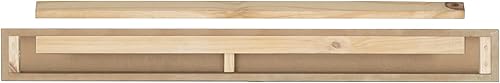 Miniatura 6 de Pearl Mantels ARYB48612 - Estante de repisa MDF de alta calidad, pintura blanca nítida, 48 pulgadas de largo x 9 pulgadas de profundidad x 5