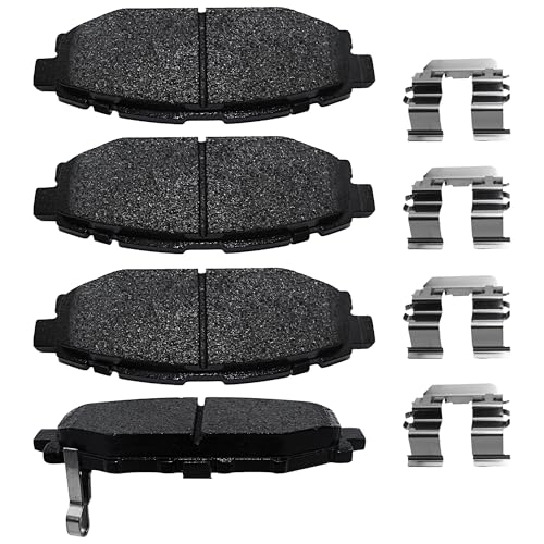 Image of Brake Pads Rear Set Compatible with Subaru BRZ WRX Outback Impreza Legacy, Scion FR-S Automotive Replacement Rear Brakes Ceramic D1114