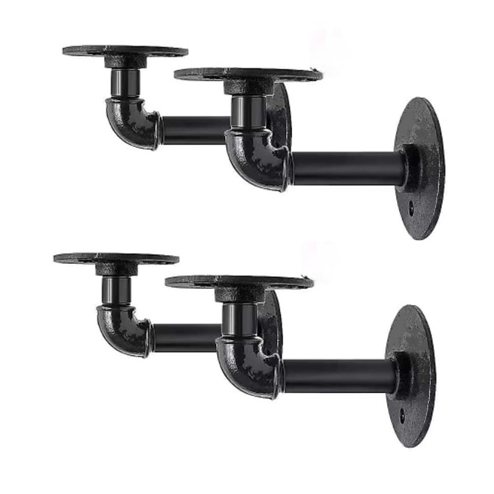 Littimoon Pipe Rack Support Iron Industrial Pipe Rack Bracket Storage Bracket Home Accessories