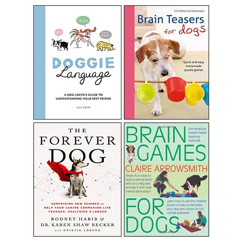 Brain Teasers for Dogs, The Forever Dog, Doggie Language [Hardcover], Brain Games for Dogs 4