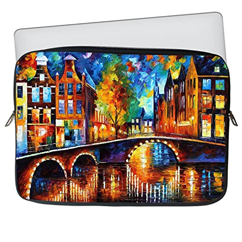 Image of TheSkinMantra Chain Laptop Sleeve Bag Compatible with Laptop /Macbooks /Chrombook /Notebook /Zbook (14.1 Inch (Chain), Venice It is)