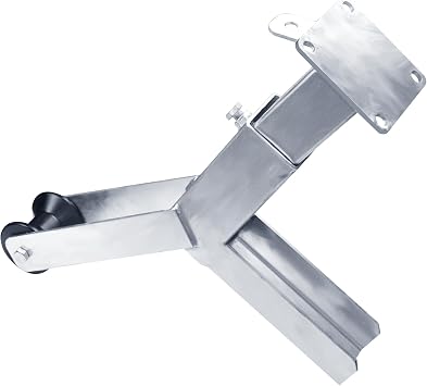 Adjustable Galvanized Trailer Winch Stand | with Roller & U-Bolts | Compatible with 3 W x 4 H Trailer Tongue Winch Stands