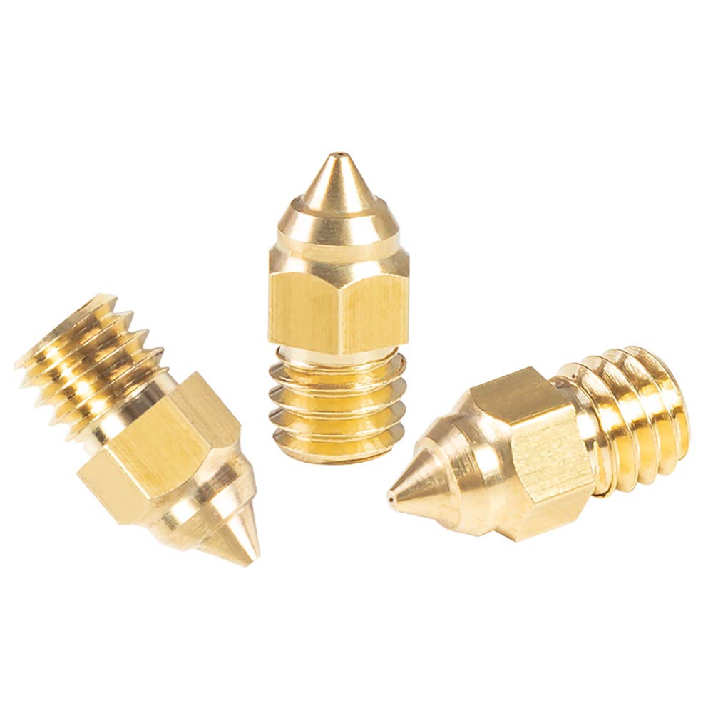 4pcs CR-6 SE MK Brass Nozzle Upgrade 0.25 0.4 0.6 0.8mm for 1.75mm CR-10 V2 CR10 Ender 3 V2 Ender 5 Ender 3 Pro 3D Printer (1x0.25+1x0.4+1x0.6+1x0.8)-picture-22