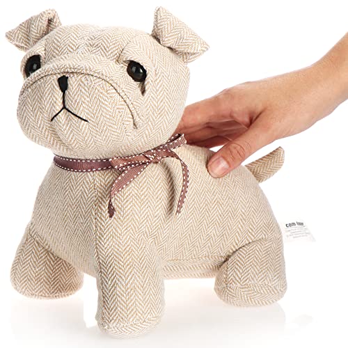 COM-FOUR® Türstopper - schwerer Türhalter - süßes Hundedesign - funktionelles Wohnaccessoire - Stopper für Fenster und Türen, optimal bei Durchzug (Hund Bella)