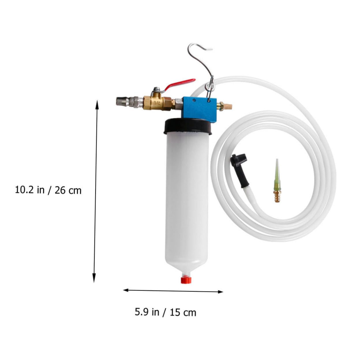 PRETYZOOM Máquina de Purga de Líquido de Frenos Neumática 2piezas | Kit Bomba de Vacío, Manguera de Purga Incluida, Plástico y Metal, Centros de Mantenimiento y Talleres