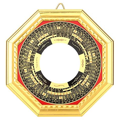 Tyenaza Espejo de Madera Feng Shui Convexo Cover