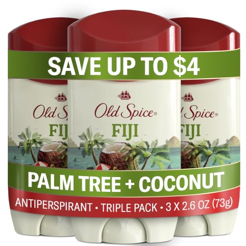 Old Spice Antiperspirant Deodorant for Men, Fiji Scent, 2.6 oz, Pack of 3 - image 1