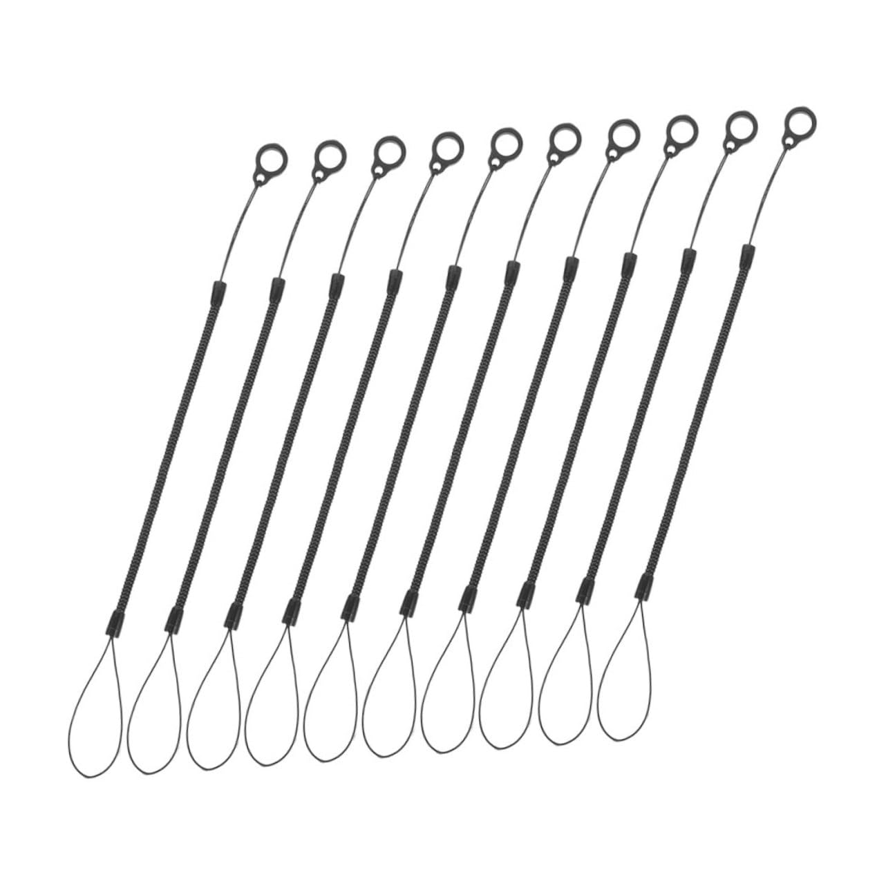 HAPINARY 10Pcs Spring Rope Tether for Touchscreen Pens Lost Hanging Lanyard with Ring Securely Holds Your Stylus for Easy Access for Professionals Students