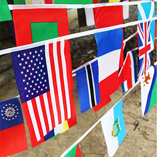 Bandeira internacional de bandeira dos países olímpicos da LIOOBO para decoração de festa de festas