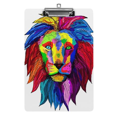 Planchettes à pince lion coloré pour organiser vos réunions A4