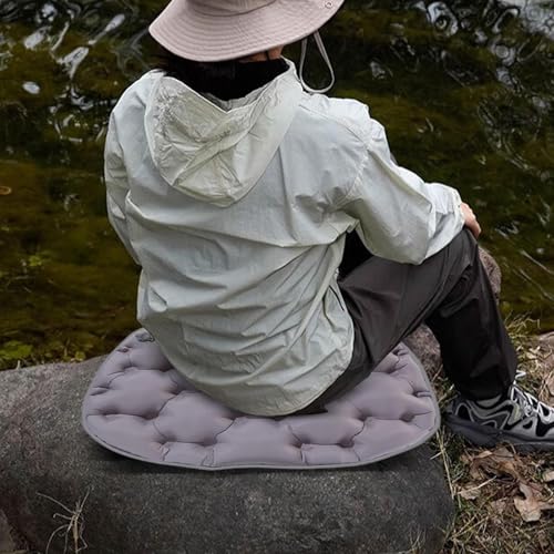 Coussin de voyage gonflable et pliable avec son récipient de rangement compact - 3