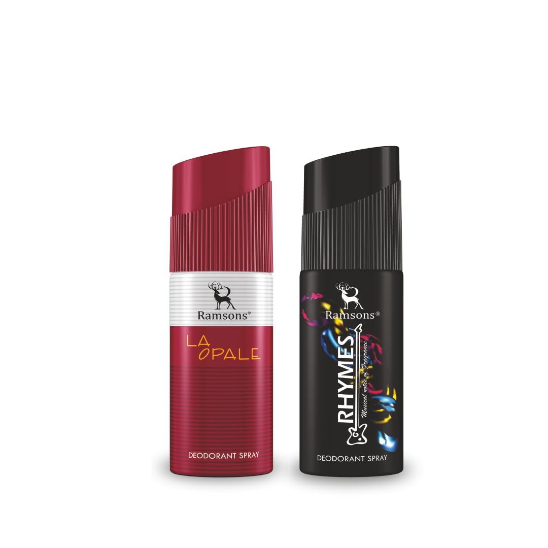 Ramsons La Opale & Rhymes Deodorant Spray Combo Pack of 2 (40ml Each) | Long-Lasting Fresh Fragrance | Body Spray for Men & Women | Everyday Use Deodorant Gift Set-picture-53