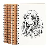 🌈 Este cuaderno dibujo está hecho de materiales de papel ecológicos,reciclables y de alta calidad,el papel es resistente,no se rasga fácilmente cuando se modifica y borra,tiene suficiente grosor y no penetra la tinta para escribir y pintar.