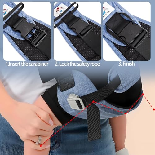 Kleinkind Trage Für Säuglinge, Kleinkind Trage Einstellbar, Ergonomisch Toddler Carrier, Babytrage Carrier, Leichte Babytrage, Tragegurt Baby, für 6 Monaten bis 42 Monaten, bis zu 50 Pfund hält – Bild 4