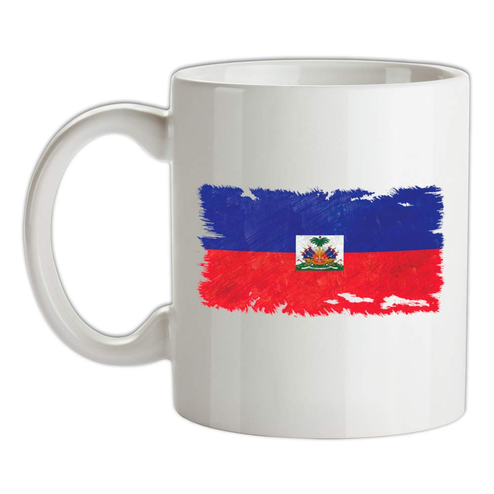 Haiti Grunge Style Flag - 10oz - Ceramic Mug for Coffee/Tea