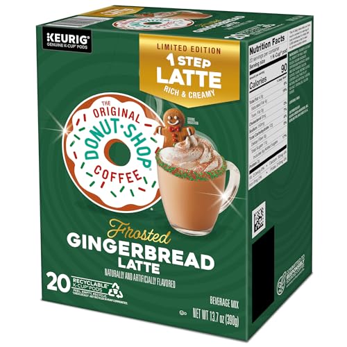 The Original Donut Shop One Step Latte, Frosted Gingerbread, Keurig Single Serve K-Cup Pods, 20 Count - image 5