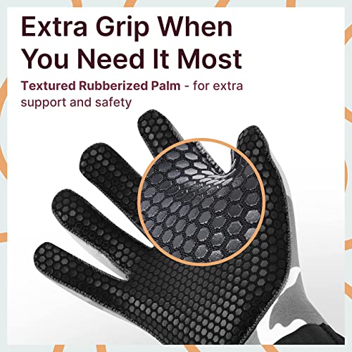 Bps 3Mm Neoprene Water Gloves With Anti-Slip Rubber Palm - Water Gloves For Wetsuit, Kayaking, Rafting, Surf, And Other Aquatic Activities - For Men And Women (Grey Camo / Lilac Grey, Xs) #TOP4