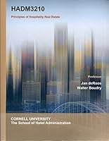 HADM3210: Principles of Hospitality Real Estate 1308359446 Book Cover