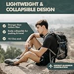 Aluminum Collapsible Trekking Poles with EVA Grips - Image 6